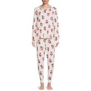 Secret Treasures Women's Long Sleeve PJ set Owls 3X